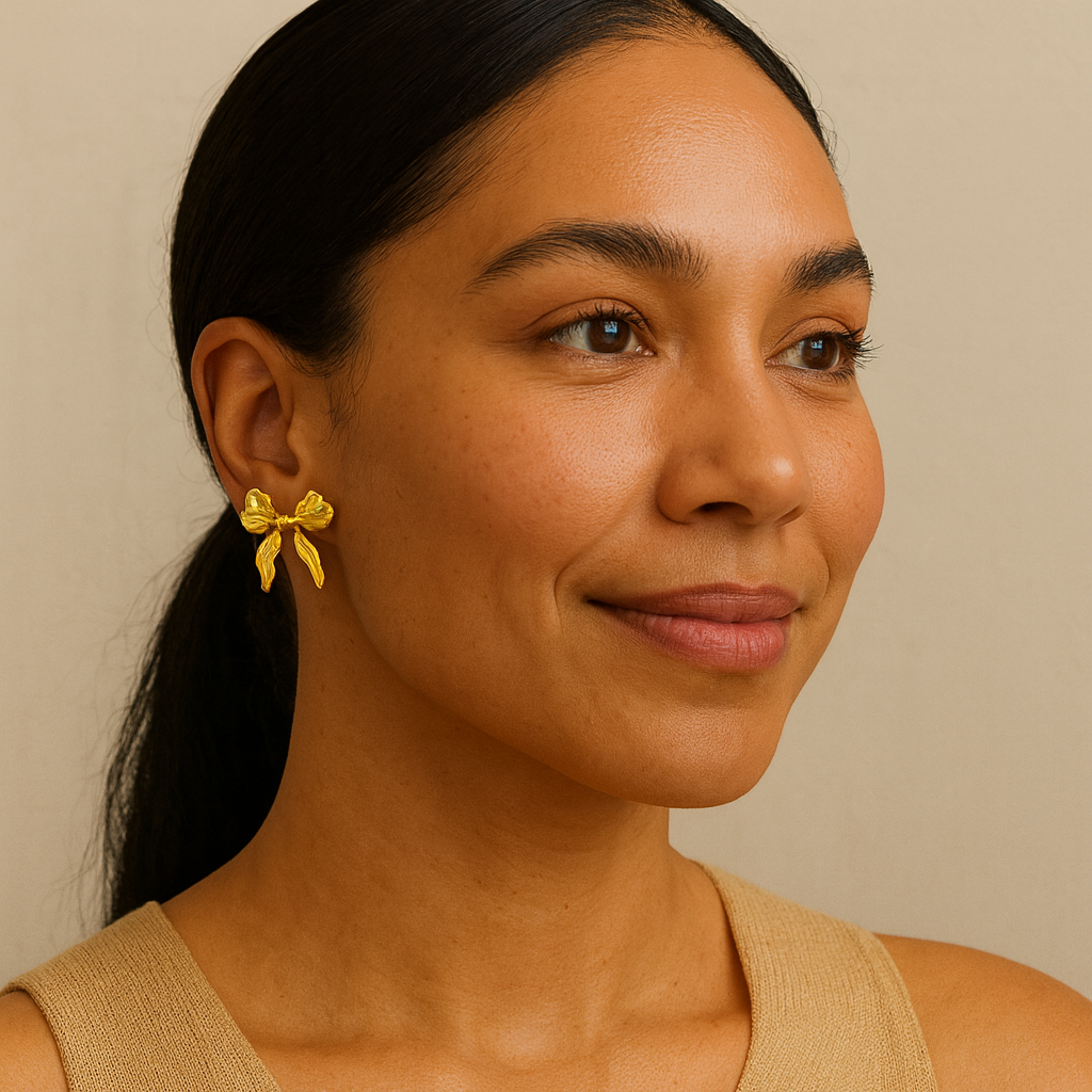 Alexia Bow Studs Earrings