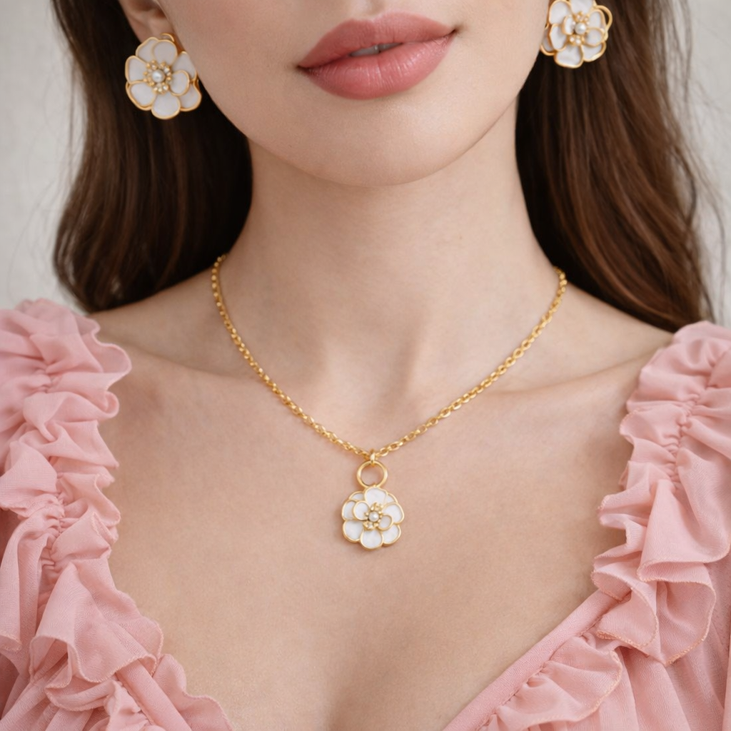 Camellia Flower Necklace
