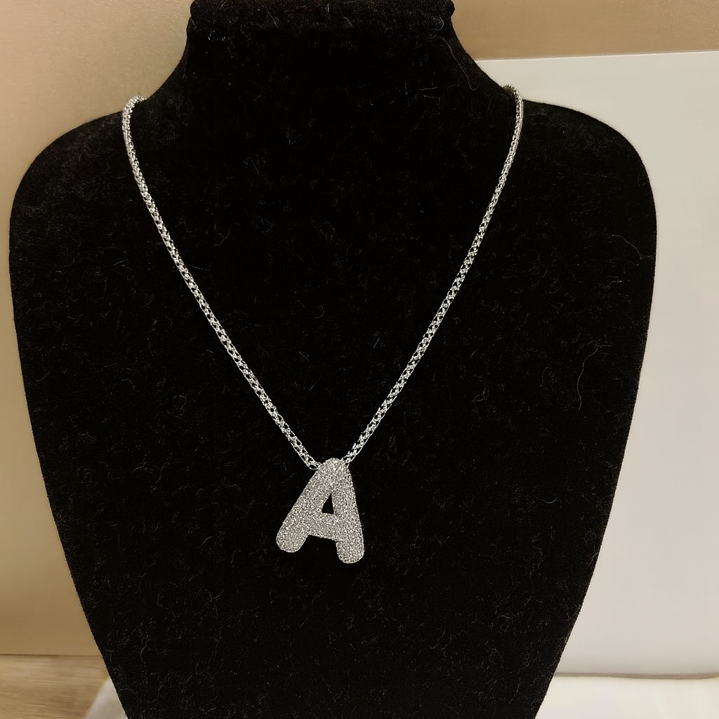 Diamond Bubble Pendant Necklace